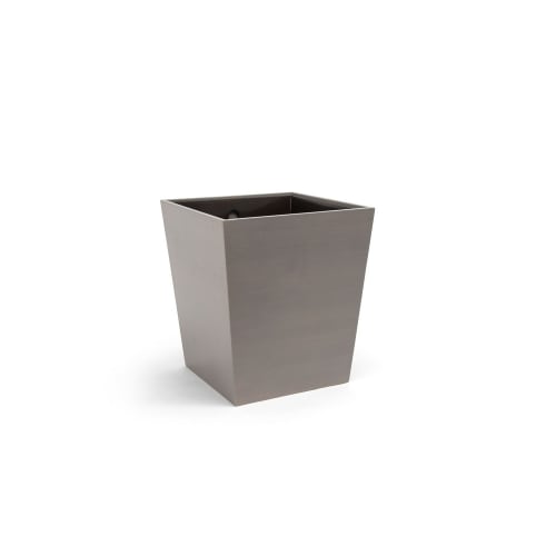 Bamboo Flare Wastebasket, 14 Quart, Smoke